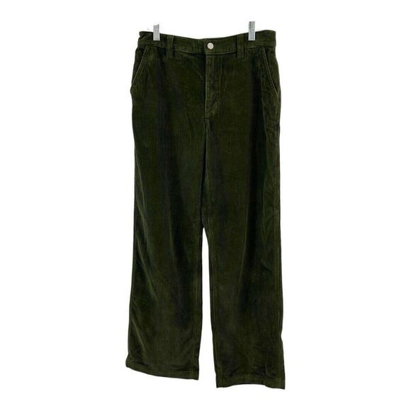 Aritzia Green Straight Leg Pants - Picture 1 of 5